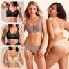 Bras for Women No Underwire Wireless Push up Bra Full