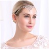 Ipetboom Elegant Rhinestone Bridal Headband Silver Decorative Wedding Hairband for
