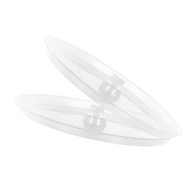 Levemolo 2pcs Transparent Poop Tray for Bird Cages Durable Parakeet Supplies Easy Clean Litter Holder Replacement for Parrot Accessories Fits Bird Cage Models