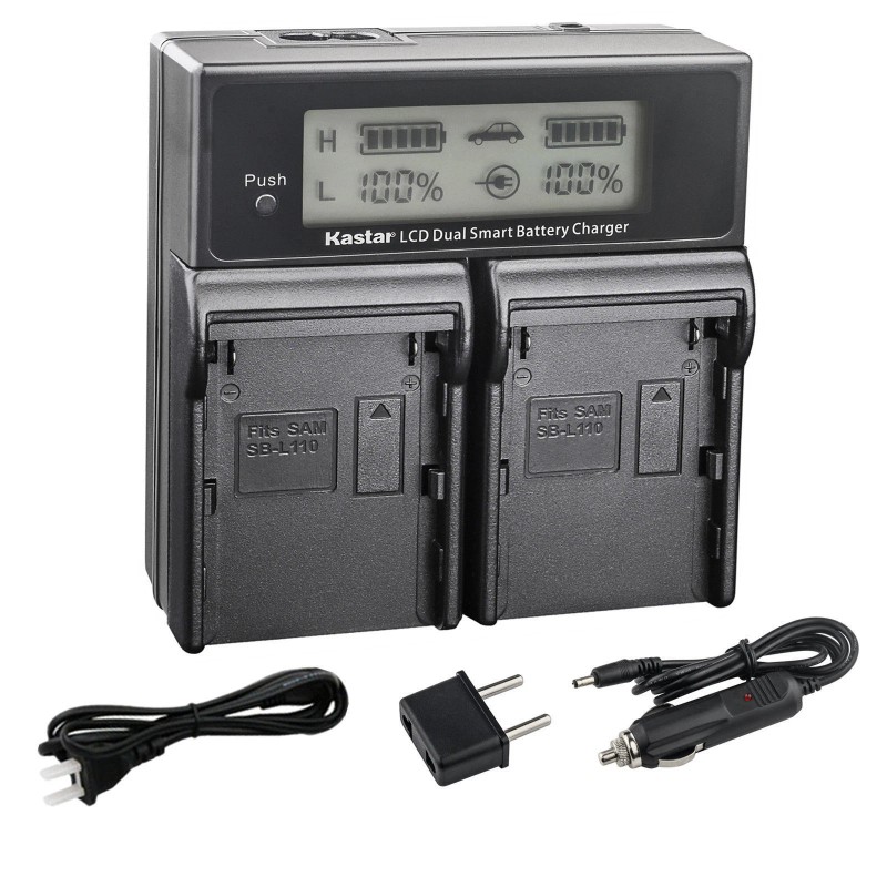 Kastar BT65Q Battery & LCD Dual Charger for Topcon GPT-7500