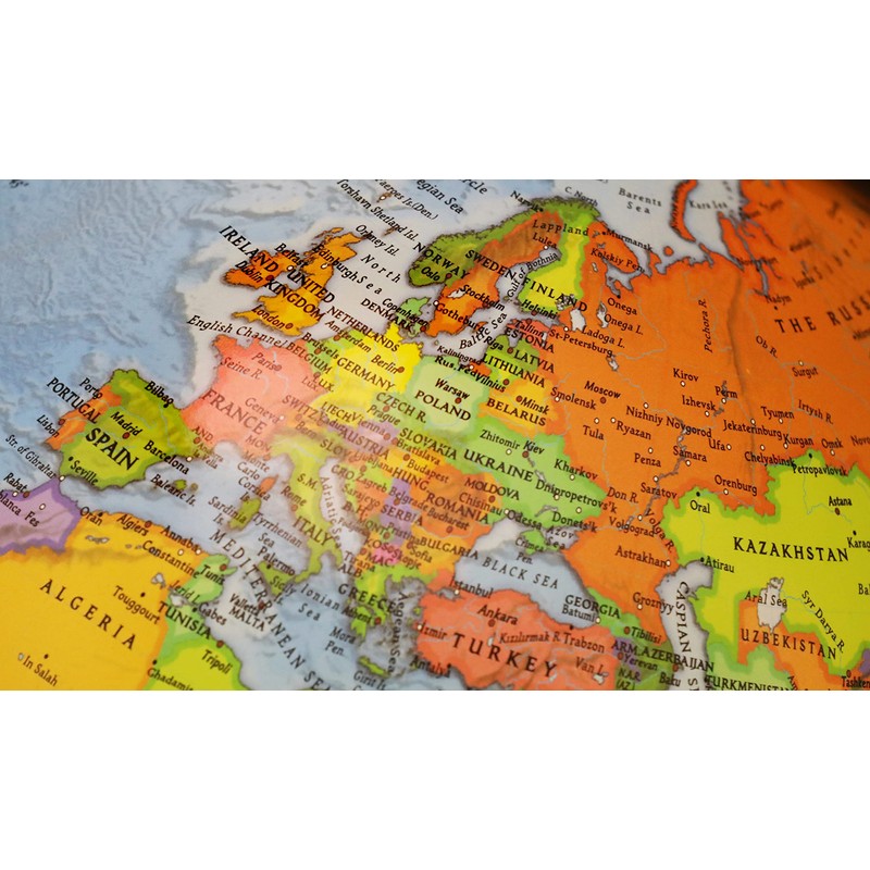Exerz 30CM Educational World Globe Swivel Rotating Globe - Diameter