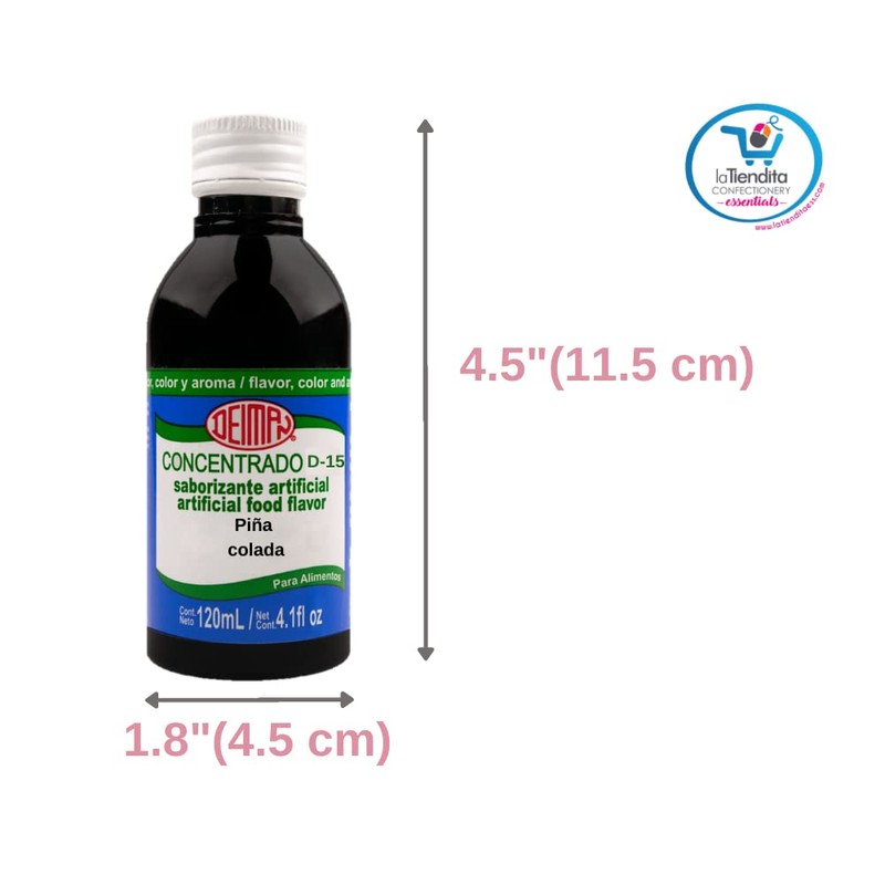 Deiman Artificial Food Flavoring Pina Colada Concentrate D-15 (4 fl