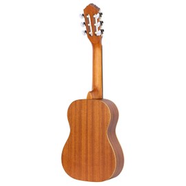 Ortega Guitars 6 String Family Series 1/4 Size Left-Handed Nylon Classical Guitar w/Bag, Cedar Top-Natural-Satin, (R122-1/4-L)