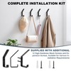 mobumeia Pack of 6 Acoustic Panels, Wall Panels, Coat Hooks,