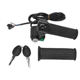 2 PCS Electric Bike Throttle Grip Kit Speed Control Grip with 4 Indicator Lights Cruising Function Bike Accessories 48V