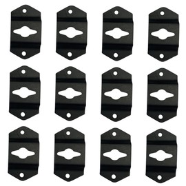 DOITOOL 20pcs Small Speaker Hook Hanger Plates for Audio Speakers Wall Hanging Hooks Screw