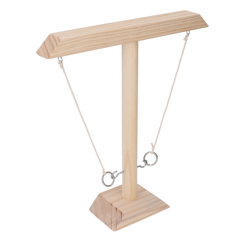 Hook and Ring Game Beautiful Wooden Interactive Desktop Toss Game