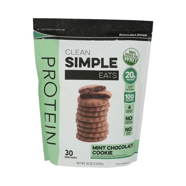 Clean Simple Ea TS Protein Mint Chocolate Cookie 36 oz