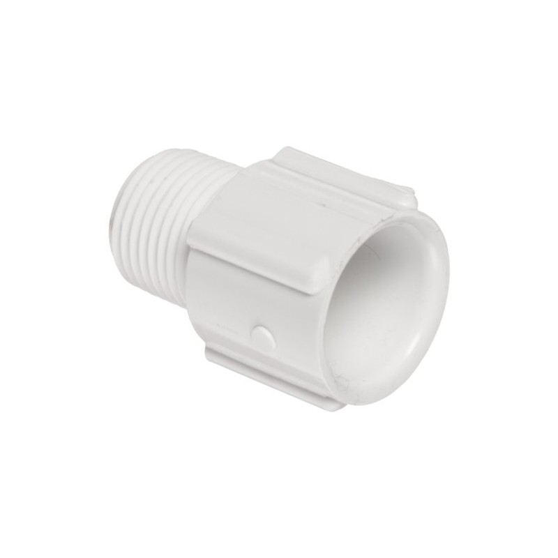 Spears 436 Series PVC Pipe Fitting, Adapter, Schedule 40, White,