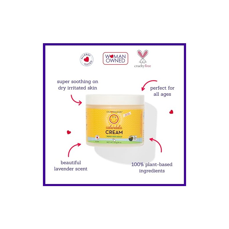 California Baby Calendula Cream, 4 Ounce
