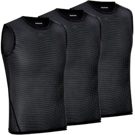GripGrab Ultralight 1 and 3 Pack Sleeveless Mesh Summer Cycling Base Layer Biking Undershirt Lightweight Vest Cycling Shirt