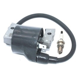 Ignition Coil With Spark Plug F7TC For Kawasaki FB460V FC400V FC420V Toro 30106 30112 30115 P/N Kawasaki 21121-2008 John Deere AM101065 Etesia ET-18092 92070-2110 BPR5ES