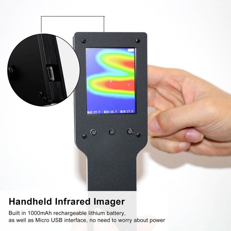 Infrared Thermal Imager Handheld Portable 2.4in LCD Digital Imaging Camera