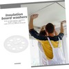 DOITOOL 100pcs Round Washers for Insulation Boards Board Spacers for