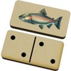 Azeeda 'Wild Salmon Fish' Domino Set & Box (DM00052239)