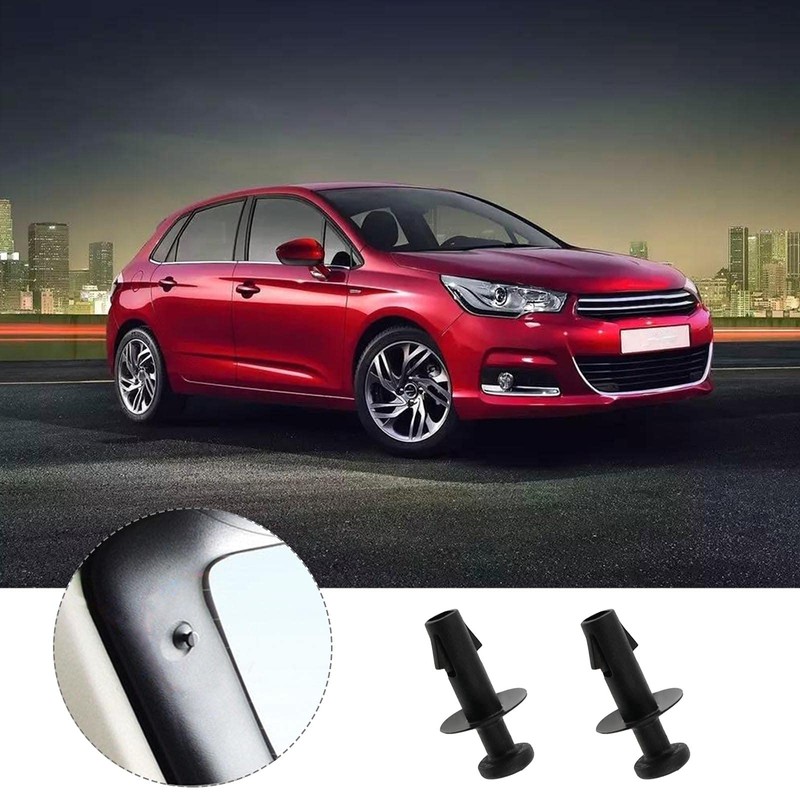 eMagTech 2pcs Black Plastic Trim Panel Shelf Fastener Car Rear