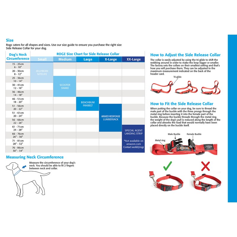 Rogz Fanbelt Collar Reflective, Pink