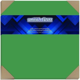 25 Bright Green 65lb Cover|Card Paper - 12" X 12" (12X12 Inches) Scrapbook Album|Cover Size - 65 lb/pound Light Weight Cardstock - Quality Printable Smooth Surface for Bright Colorful Results