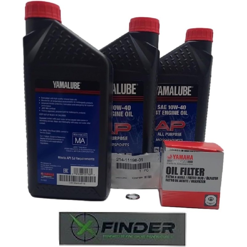Yamaha Yamalube Oil Change Kit 10W-40- GRIZZLY 700 4x4 (2007-2015)