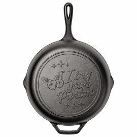 Lodge 12" I Beg Your Parton Chef Collection Dolly Parton Cast Iron Skillet