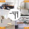 TORACK 24" Folding Shelf Brackets Heavy Duty Shelf Bracket Wall