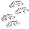 Qrity 4 PCS Cabinet Lid Support Hinges, Heavy Duty Flap