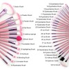 Glow Make-up Brush Set Includes Make-up Brushes And Accessories Eyeshadow