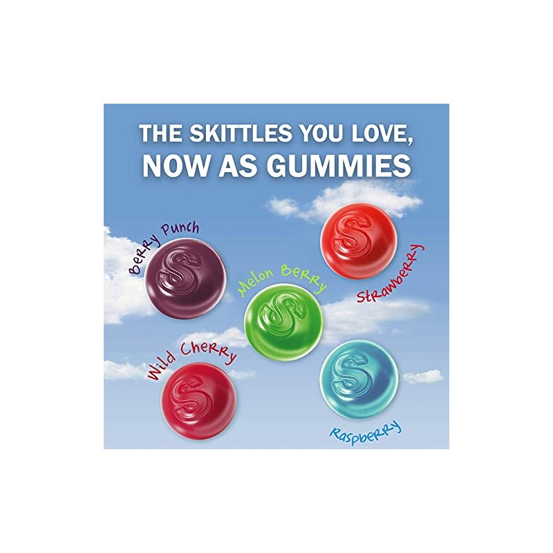 SKITTLES Gummy Candy Original and Wild Berry 5.8oz Bag Bundle