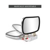 ReYee Stainless Steel Rectangular Convex Mirror fit for Tractors Forklifts