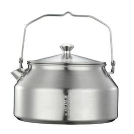 CAMPING MOON SW-1 Bonfire Stainless Steel Kettle, Mini Kettle, Kettle, Open Fire, Camp Kettle, Integrally Molded Stainless Steel 304, 3.1 gal (1.0 L)