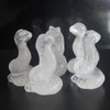 Figura tallada a mano de serpiente de cristal tallada a