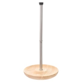 Kichvoe Wine Decanter Drying Stand with Silicone Head Detachable Shelf Decanter Rack Holder with Wooden Drip Catching Base Bottle Drying Rack for Home Bar Desktop Stand