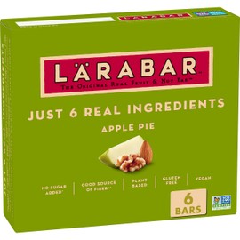 Larabar Apple Pie, Gluten Free Vegan Fruit & Nut Bar, 1.6 oz, 6 ct