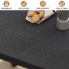Bigbiglife 63 Inch Dining Table for 6, Indoor Outdoor Dining