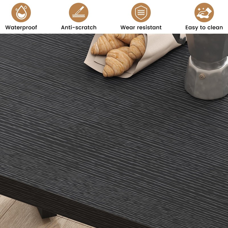 Bigbiglife 63 Inch Dining Table for 6, Indoor Outdoor Dining