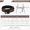AWAYTR Reversible Kids Belts for Boys - Brown and Black