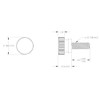 Tornillos de nailon para pulgar, rosca #6-32 (10, negro, 3/8