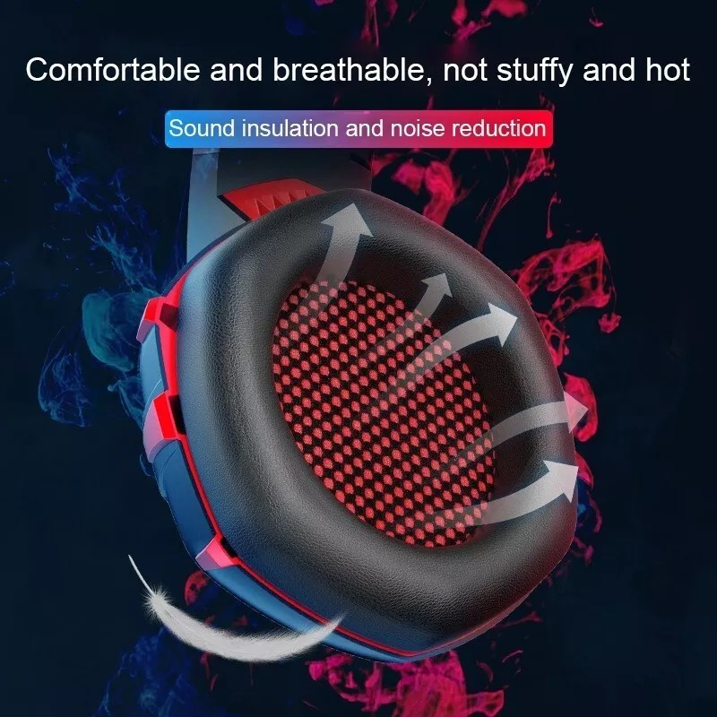 ONIKUMA K2 Pro wired Luminous Computer Gaming Headset (Black Blue)