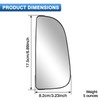 TOP-MAX 68067730AA Ram Passenger Right Side Lower Mirror Glass Replacement