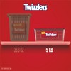TWIZZLERS Twists Strawberry Flavored Licorice Style, Chewy Holiday Candy Tub,