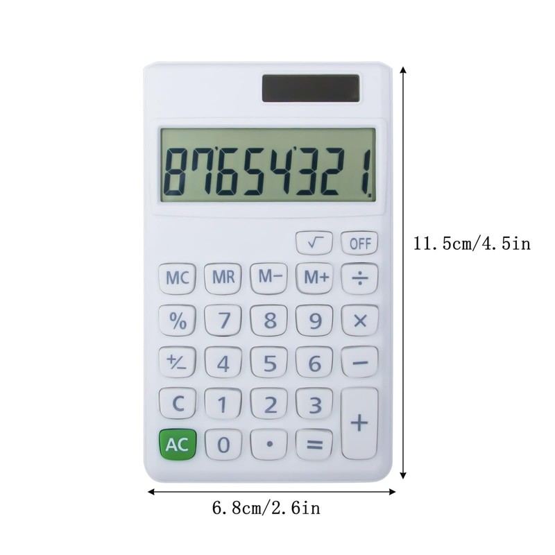 Basic Standard Calculators Small Digital Desktop Calculator with 8-Digit LCD