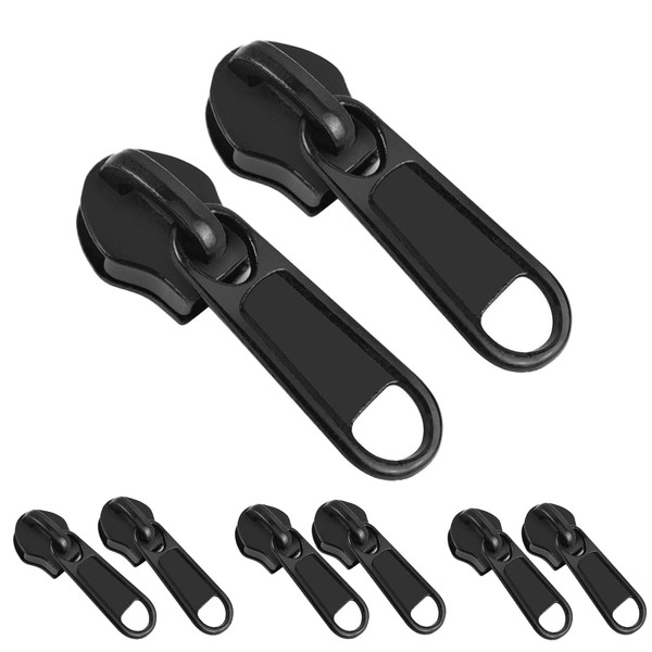 Zipper Replacement Pulls, Sliders, Set of 8, 4 Sizes, Metal