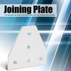 203040 T Shape Joining Plate Aluminium Alloy 5‑Hole Joint Bracket