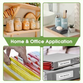 MarkField Compatible Label Tape, Replacement for Dymo Letratag Label Tape, 12 mm x 4 m