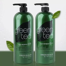 보습 녹차수함유 집중관리 모발보습강화 샴푸린스세트 Moisturizing Green Tea Intensive Care Hair Moisturizing Enhancing Shampoo and Rinse Set
