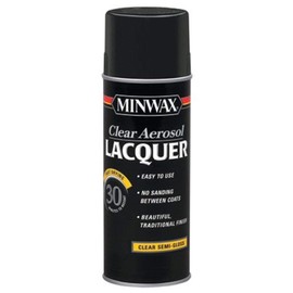 Minwax 152050000 Clear Lacquer, 12.25 oz Aerosol, Semi-Gloss, 12 Ounce