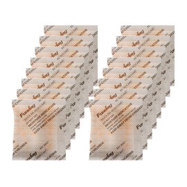 5Gram [60 Packets] Fonday Rechargeable Silica Gel Desiccant Packets Food Grade Fast Reactivate Desiccant Bags Moisture Indicating Orange to Green
