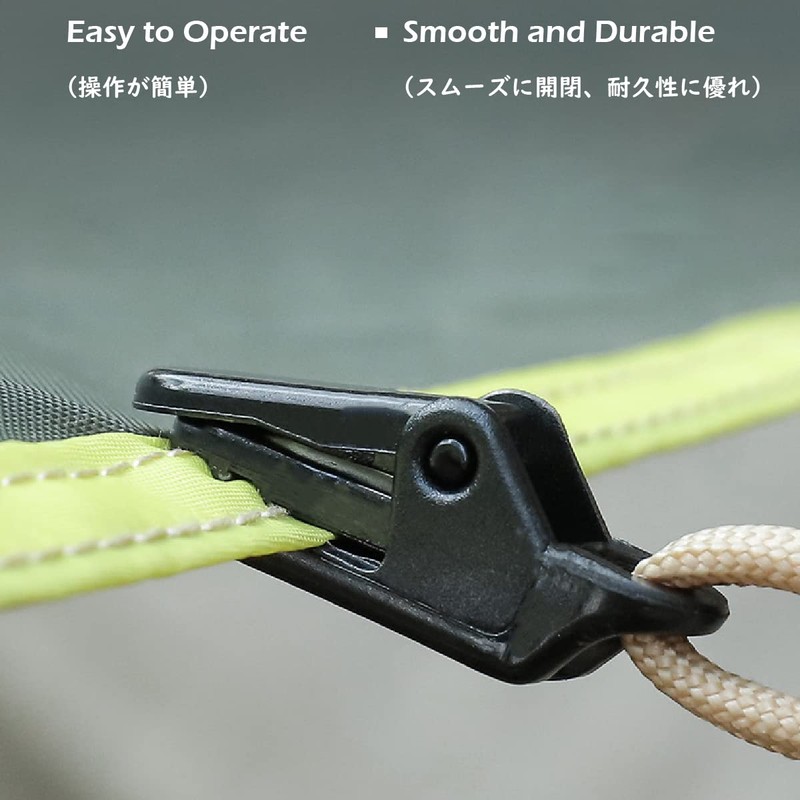 TRIWONDER 12pcs Tent Clips Tarp Clips Tent Clamp Camping Clips