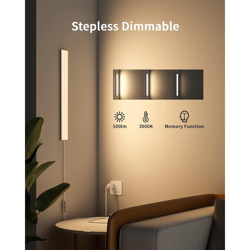 ASOKO Under Cabinet Lights, Upgrade 16inch LED Closet Light with