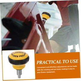 Totority Fitness Pull Pin Knob for Exercise Bikes Durable Rotating Knob Replacement Part for Gym Equipment Easy Installation Reliable Performance Sleek Design for Enhanced Workout